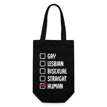 Gay Lesbienne Bisexuelle Hétéro Humain - Sac à bouteille - noir - Devant