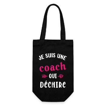 Une Coach qui déchire Femme Sportif Cadeau Humour - Sac à bouteille - noir - Devant