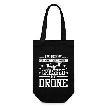 Désolé pour ce que j’ai dit quand j’ai écrasé mon drone - Sac à bouteille - noir - Devant
