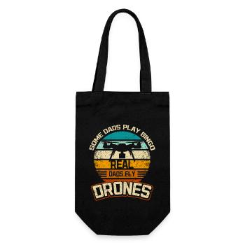 Certains papas jouent au bingo de vrais papas pilotent des drones - Sac à bouteille - noir - Devant