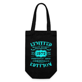 Birthday 1972 Limited Edition Gift Used Cool - Gift Bag for Bottles - black - Front