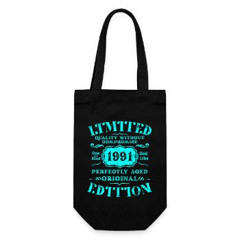 Birthday 1991 Limited Edition Gift Used Cool - Gift Bag for Bottles - black - Front