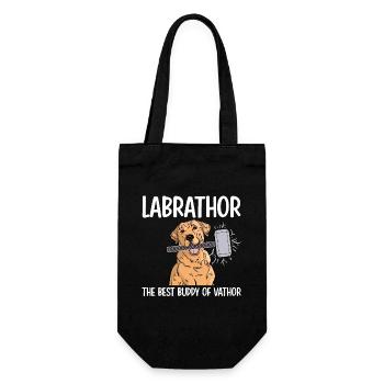 Labrathor Labrador Retriever Golden Retriever - Sac à bouteille - noir - Devant