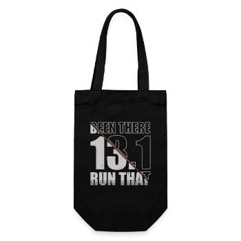 Been There Run That 13.1 Runner Marathon Trail - Gift Bag for Bottles - black - Front