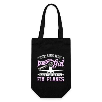 Laissez cette fille vous montrer comment réparer les avions - Sac à bouteille - noir - Devant