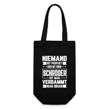 Schröder Nobody is Perfect Gift - Gift Bag for Bottles - black - Front
