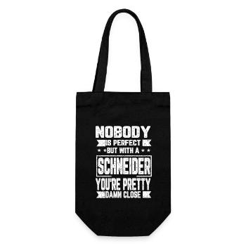 Schneider Stolz Team Familie Geschenk - Geschenkbeutel für Flaschen - Schwarz - Vorne