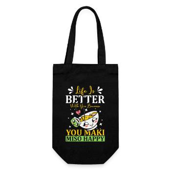 Vous Maki Miso Happy Ramen Lover Japon - Sac à bouteille - noir - Devant