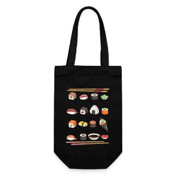 Sushi Autres gentils Amateurs de sushi Japon - Sac à bouteille - noir - Devant