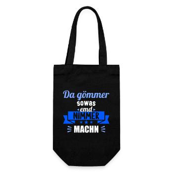Sächsischer Dialekt Sachsen Sächsische Sprüche - Geschenkbeutel für Flaschen - Schwarz - Vorne