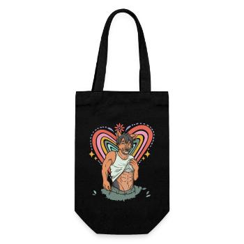 Proud LGBT Anime Furry Cosplay Sexy Fox - Gift Bag for Bottles - black - Front