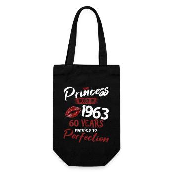 60ème anniversaire 60 ans de perfection Princesse 1963 - Sac à bouteille - noir - Devant