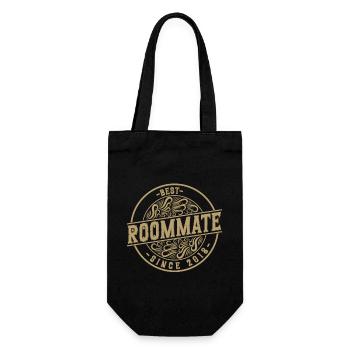 Best roommate since 2018 love your roomates - Gift Bag for Bottles - black - Front