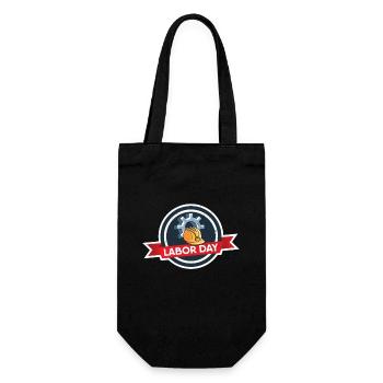 Fête du Travail - Sac à bouteille - noir - Devant