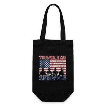 Veterans Day Vintage Memorial Day Freedom - Geschenkbeutel für Flaschen - Schwarz - Vorne