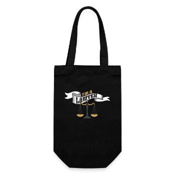 I am Lawyer Lawyer Legal Advice Law - Gift Bag for Bottles - black - Front