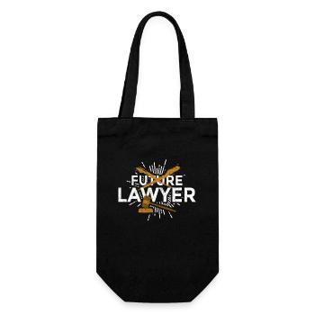 Finally Lawyer Lawyer Lawyer Jura - Gift Bag for Bottles - black - Front