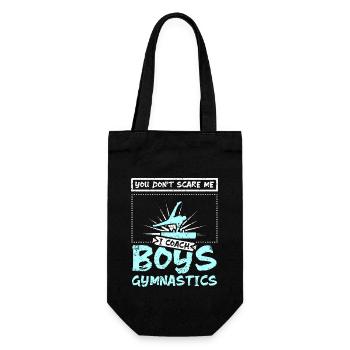Tu ne me fais pas peur J’entraîne des garçons en gymnastique - Sac à bouteille - noir - Devant