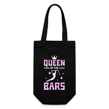 Queen of the bars gymnastics - Geschenkbeutel für Flaschen - Schwarz - Vorne