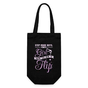 Laissez cette fille vous montrer comment retourner la gymnastique - Sac à bouteille - noir - Devant