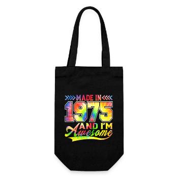 Fabriqué en 1975 et je suis un spectre de couleurs génial - Sac à bouteille - noir - Devant