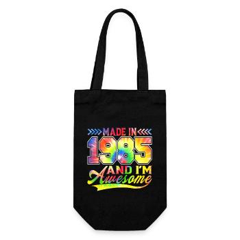 Fabriqué en 1985 et je suis un spectre de couleurs génial - Sac à bouteille - noir - Devant