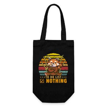 To do List Nothing - Gift Bag for Bottles - black - Front