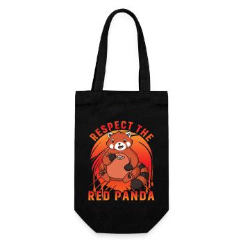 Respectez le panda roux - Sac à bouteille - noir - Devant
