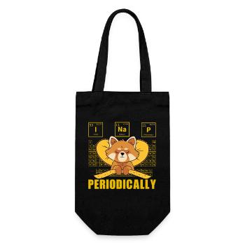 I nap periodically Roter Panda - Geschenkbeutel für Flaschen - Schwarz - Vorne