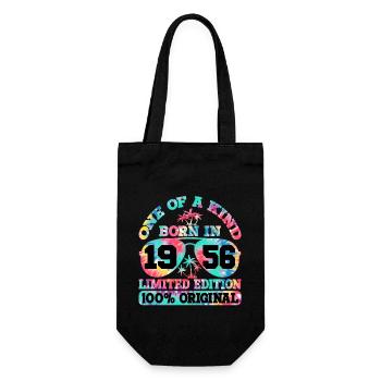 Unique Born 1956 Limited Edition - Gift Bag for Bottles - black - Front