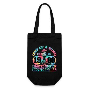 Unique Born 1988 Limited Edition - Gift Bag for Bottles - black - Front