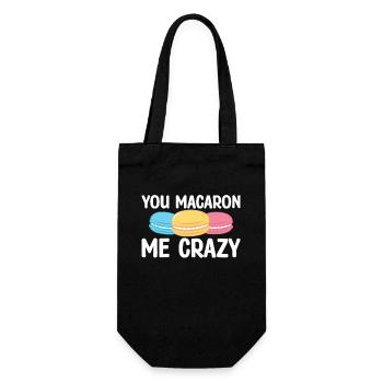 Tu m’as | fou Cuire des | de t-shirt Pâtisserie - Sac à bouteille - noir - Devant