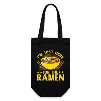 Je suis juste ici pour les Ramen - Sac à bouteille - noir - Devant
