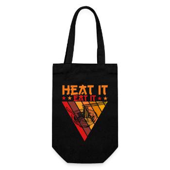 Heat it eat it Ramen - Geschenkbeutel für Flaschen - Schwarz - Vorne