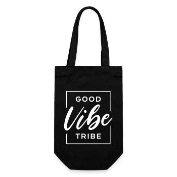 Good vibe tribe - Gift Bag for Bottles - black - Front