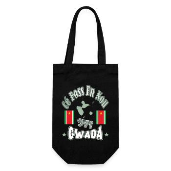 971 GWADA Cé Foss En Nou Guadeloupe Gwadloup - Sac à bouteille - noir - Devant