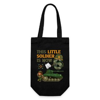Ce petit soldat est maintenant 6 Army Tank 6. - Sac à bouteille - noir - Devant