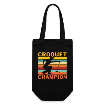 Croquet Champion - Gift Bag for Bottles - black - Front