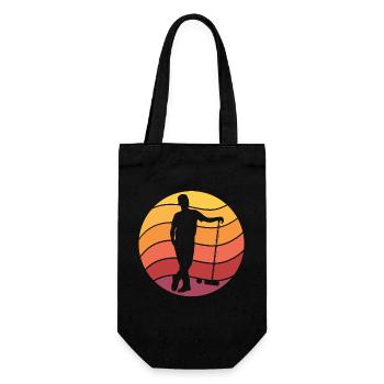 Croquet Retro - Gift Bag for Bottles - black - Front