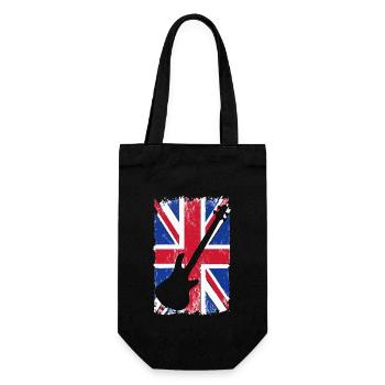 Platinum Jubilee Union Jack Best Bass Player - Geschenkbeutel für Flaschen - Schwarz - Vorne