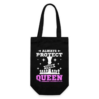 Protégez toujours votre reine des échecs - Sac à bouteille - noir - Devant
