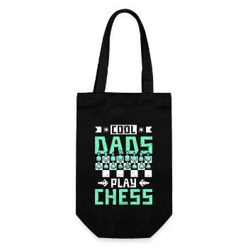 les papas sympas jouent aux échecs - Sac à bouteille - noir - Devant