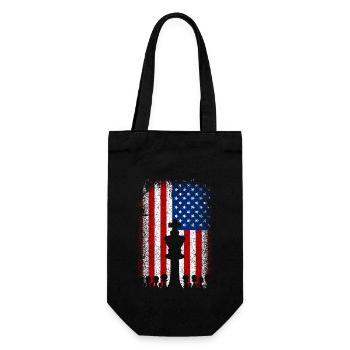 États-Unis drapeau américain Échecs - Sac à bouteille - noir - Devant