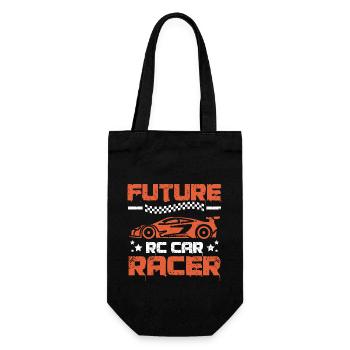 Future Rc car racer - Geschenkbeutel für Flaschen - Schwarz - Vorne