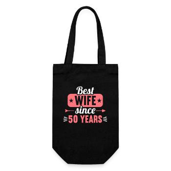 Meilleure épouse depuis 50 ans 50ème jour de mariage - Sac à bouteille - noir - Devant
