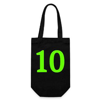 Anzahl 10 - Geschenkbeutel für Flaschen - Schwarz - Vorne