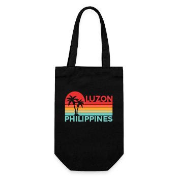 Vintage Holiday Trip Luzon Philippines Asia - Gift Bag for Bottles - black - Front
