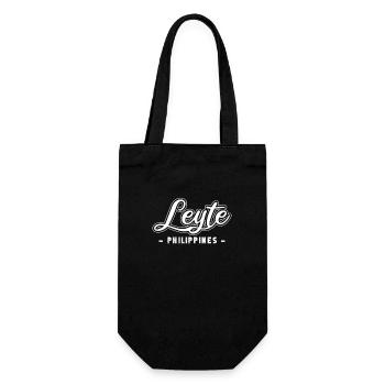 Vintage Urlaub Reise Leyte Philippinen Asien - Geschenkbeutel für Flaschen - Schwarz - Vorne