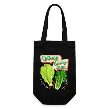 Celery, salad funny saying, pun - Gift Bag for Bottles - black - Front