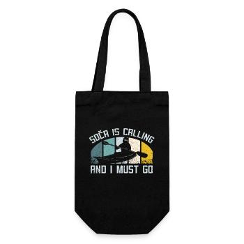Kayaking on soca slovenia - Gift Bag for Bottles - black - Front